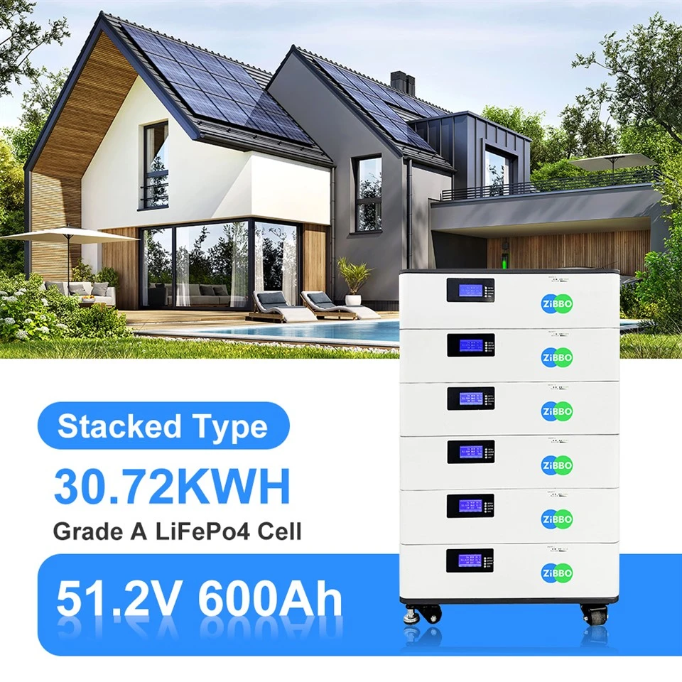 48V Stacked LiFePO4 Battery 600Ah 30KWH Lithium Iron Batteries