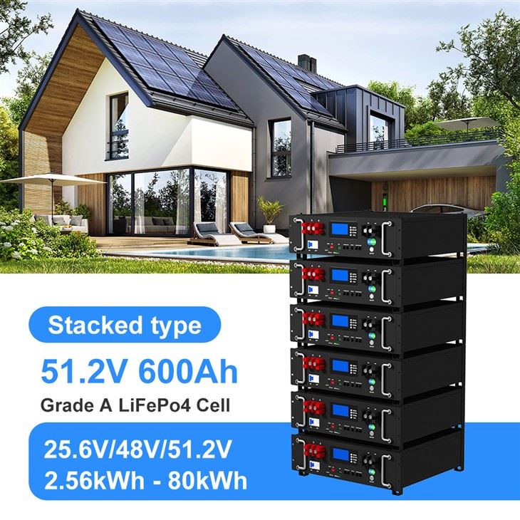 Solar 30kwh Rack Mounted 51.2V 600Ah Class A Lithium Battery